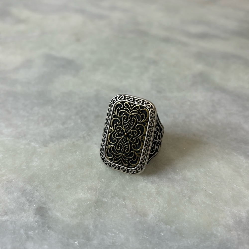 Ornate metal ring $7 add on